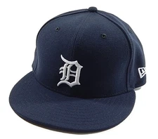 Detroit Tigers Home Official On-Field MLB New Era 5950 59Fifty Fitted Hat 6 5/8