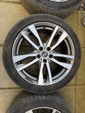 GENUINE AUDI A6 C8 S LINE 5 DOUBLE SPOKE 19"ALLOY WHEELS 245/45 TYRES 4K0601025H