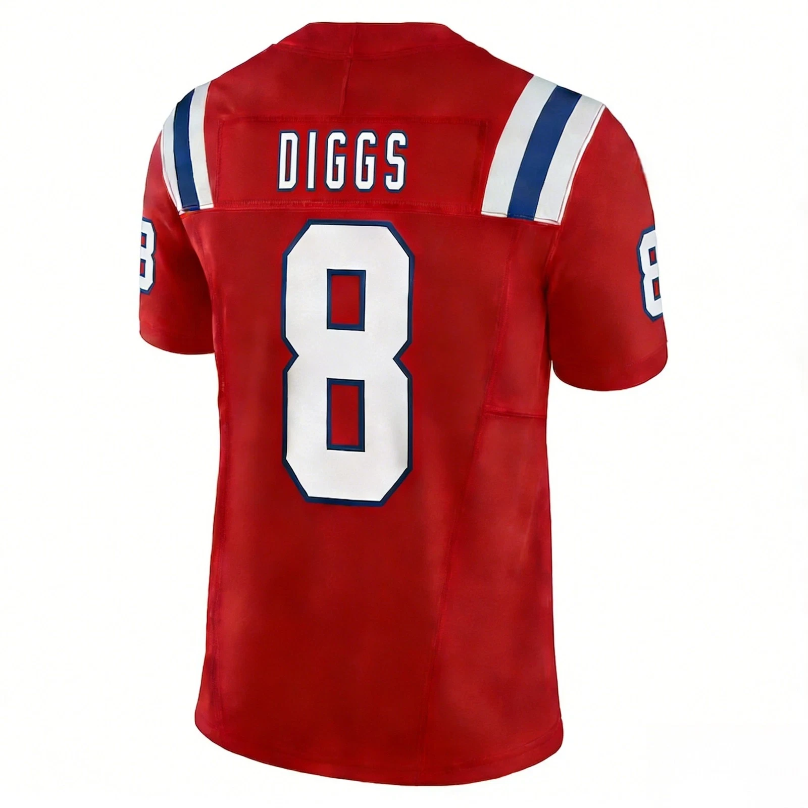 Men Patriotss #8 Stefon Diggs Super B.owl LX Jersey