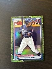 Dameury Pena 2024 Bowman Chrome Prospects 1st Green Reptilian /99 #BCP-167 RC SP