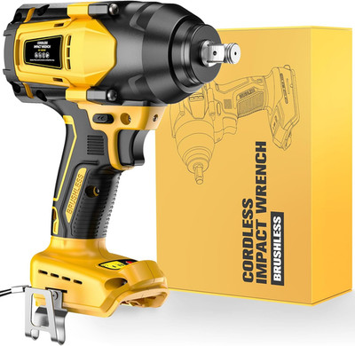 Impact Wrench for De-Walt 20V MAX Battery: 1/2 Inch Hog Ring Impact Driver High 