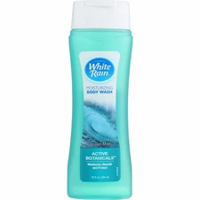 6 Pack White Rain Body Wash, Ocean Mist - 12 Oz