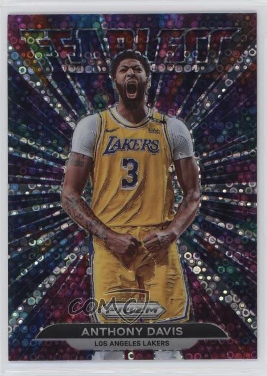 2021-22 Panini Prizm Fearless Fast Break Prizm Anthony Davis #4 00y3