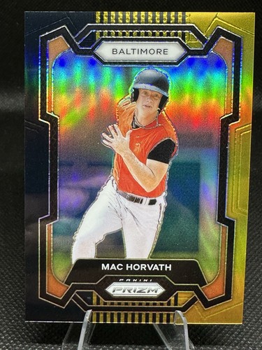 Mac Horvath 2024 Panini Prizm Baseball Black Gold Prizm 5/5 Baltimore Orioles