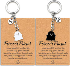 Best Friend Keychain Long Distance Friendship Gifts for Friends Bestie Birthday