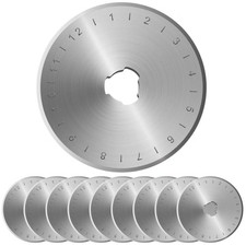 10pcs Replacement Blades, 45mm Stainless Steel Roller Knife Round Blades