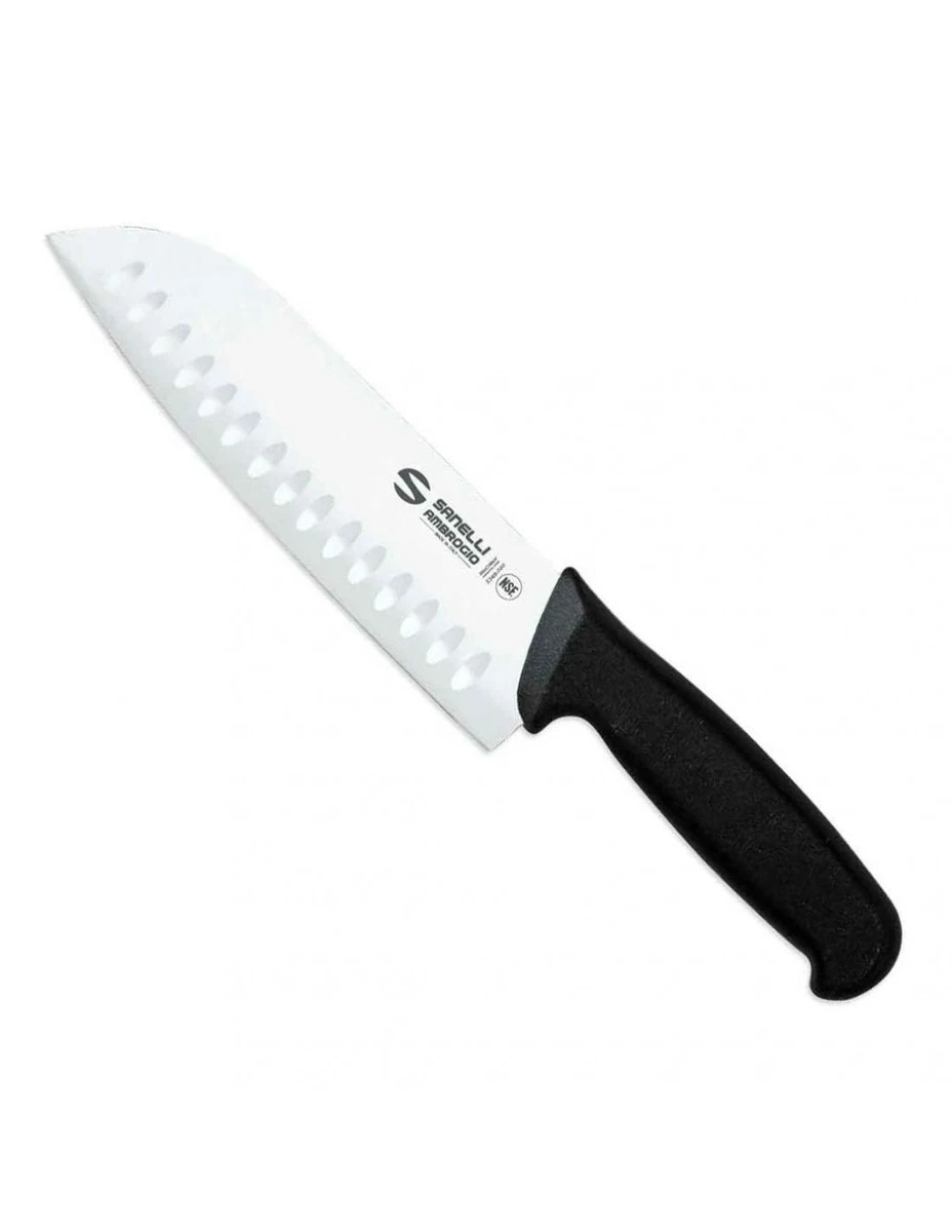 Sanelli Ambrogio Chef Coltello Affettare, 20 cm, Acciaio Inox, Grigio