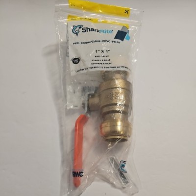 Sharkbite 1In X 1In 200 Psi Brass Push Fit Ball Valve