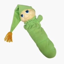 HASBRO GLO WORM ORIGINAL 1982 VINTAGE - 13” Plush Toy - Tested Works Glow