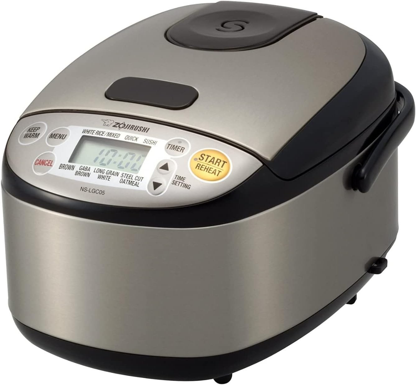 Zojirushi micom ns-lgc05 rice cooker & warmer - stainless black