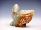 Old Nephrite Jade Stone Carved Sculpture Ancient Bird Looking Back #08282403 — photo 2
