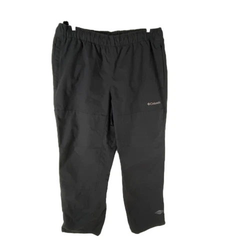 Columbia Sportswear Pants Mens XL Black Nylon Omni Tech Waterproof Outdoor Wear