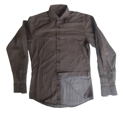 Z Zegna Mens Geometric Chevron Button Up Shirt Size S Small Slim City