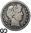 1904 Barber Half Dollar, Tough New Orleans Mint Issue