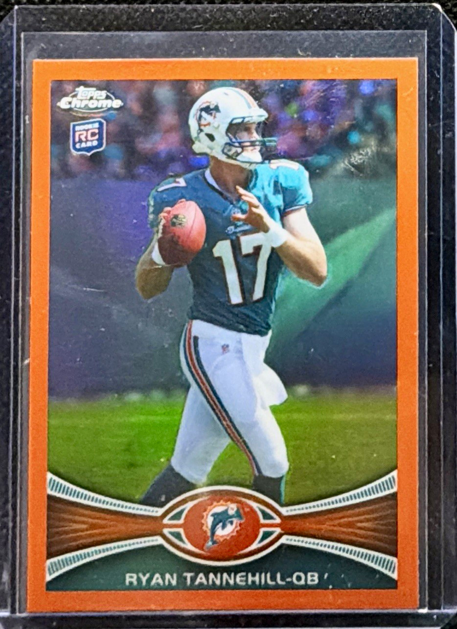 Topps 2012 Chrome Ryan Tannehill Dolphins Rookie Orange Refractor #109 🐬