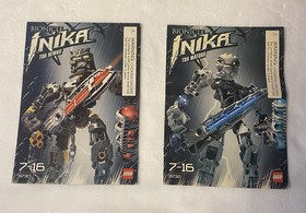 LEGO Bionicle Toa Inika Lot (8732 & 8730) - 100% WORKING LIGHTS & Manuals
