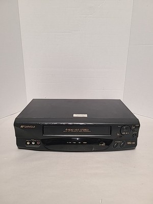 Sansui VCR VHF6010B 4 Head Hi-Fi Stereo VHS Player Recorder - No Remote - Tested