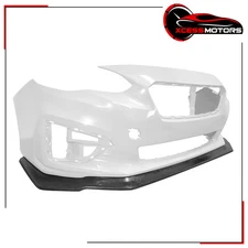 Fits 17-19 Subaru Impreza IKON Style Unpainted Front Bumper Lip Under Spoiler PU