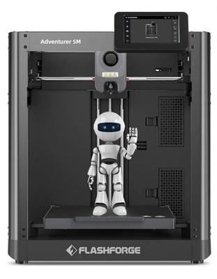 Flashforge 3D Printer Adventurer 5M High Speed Print Size 8.7x 8.7x8.7in, Black