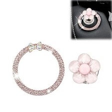 Push Start Button Cover, Flower Car Accessories, Pink Car Decor  Accessories fo