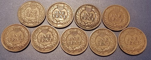 1900-1908 Date Run of VF Indian Head Cents - Picture 2 of 2