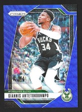2024-25 Panini Prizm Giannis Antetokoumpo Blue Wave Prizm 061/125 Bucks