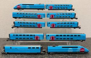 KATO N Scale 10-1763 SNCF TGV OUIGO 10 Cars w/Set A & B - Runs Well - EC