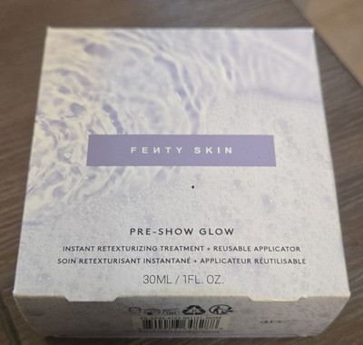 Fenty Skin Pre-Show Glow Liquid Highlighter Clear AHA/BHA Reusable 1 fl oz