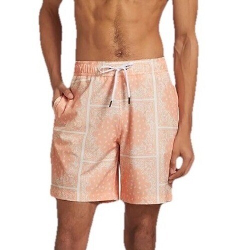 Saks Fifth Avenue Collection Mens Swim Trunks S Peach Beach Volleyball Pool Sun - Picture 1 of 8