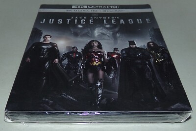 Zack Snyder's Justice League (4K Ultra HD Blu-ray 2021)Ben Affleck Gal Gadot NEW