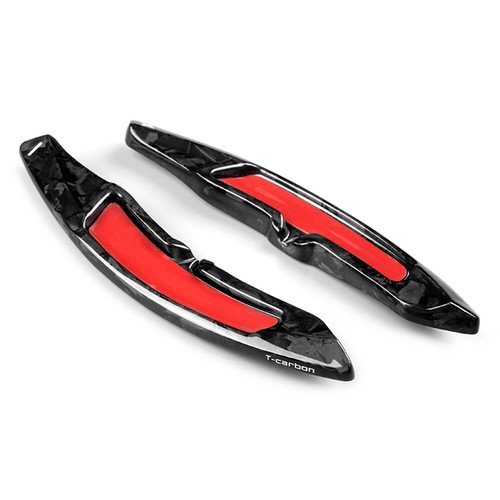 2x Steering Wheel Paddle Shifter Extension Fit Porsche Macan Cayenne 718 Carbon - Picture 7 of 12
