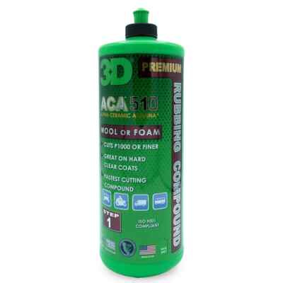 NEW 3D ACA 510 Pro Grade Rubbing Compound 510OZ32 SHIPS TODAY
