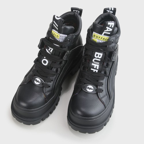 BUFFALO ASPHA NC MITTEL HERREN PETA ZUGELASSENE VEGANE LEDER KLOBIGE SOHLE STIEFEL, UK9 EU43 - Bild 2 von 6