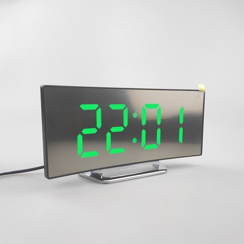 7" LED Wecker Digital Alarmwecker Temperatur Uhr Schlummerfunktion Tischuhr - Bild 16 von 17