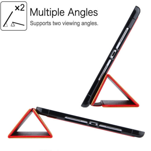 Folio Case for iPad 5 6 7 8 9 10.2 Inch Smart Stand Back Cover w Pencil Holder - Picture 75 of 78