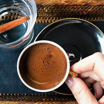 Selamlique Turkish Coffee  4.40 oz. Traditional, Mastic and Chocolate and Decaf