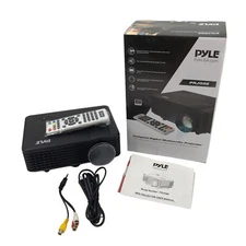 Pyle PRJG88 Full HD 1080p Video Projector Portable Home Theater Black