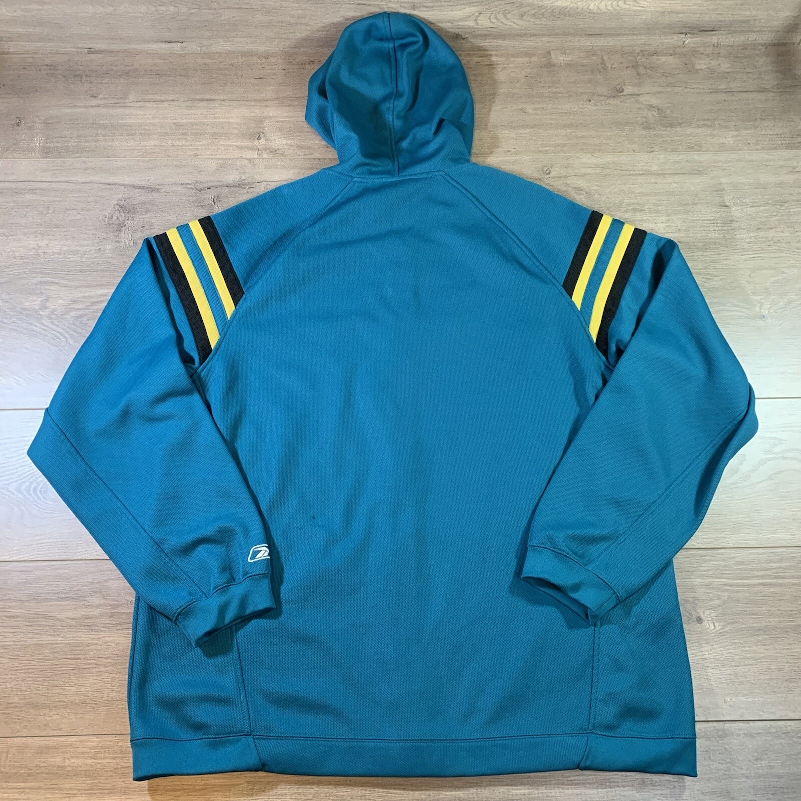 Jacksonville Jaguars Reebok NFL Full Zip Hooded Jacket Hoodie Rare Size XL Blue thumbnail 5