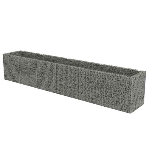 Gabion Raised Bed Stone Basket Wall Stone Basket Cage Galvanised Steel vidaXL - Picture 92 of 138