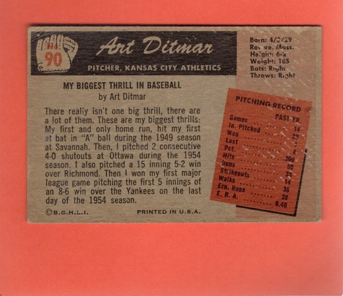 1955 Bowman Baseball (#3-316) - Pick A Card, P-VG+ condition - Picture 94 of 250