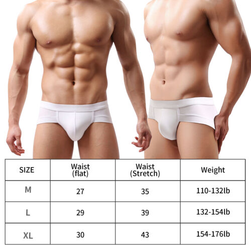 Men's 1-3Pack Brief Underwear Comfort Stretch Sexy Slip Panties Low Waist Trunk - Picture 15 of 21