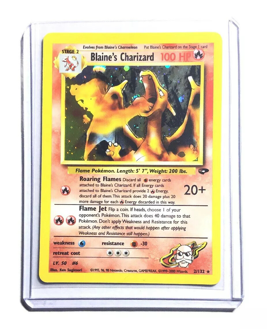 BLAINE'S CHARIZARD - 2/132 - Gym Challenge - Holo - Pokemon