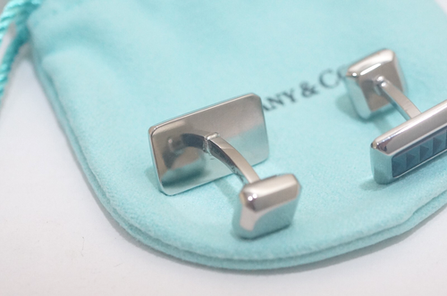 Tiffany & Co. Paloma Picasso Stainless Steel & Black titanium Cufflinks - Picture 4 of 5