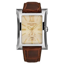 Cuervo Y Sobrinos Men's 'Esplendidos' Cream Dial Brown Strap Automatic 2415.1CG