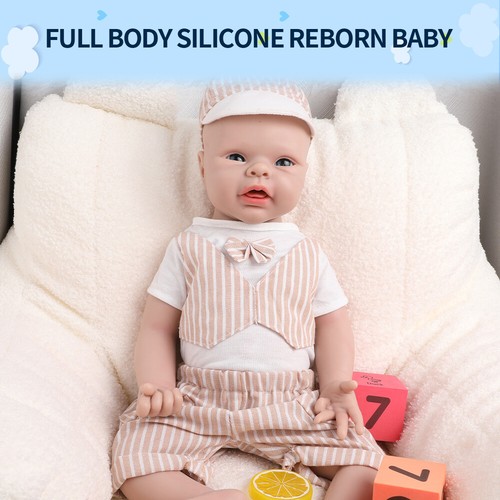 IVITA 20"" Silicona Artificial Recién Nacido Bebé Niño Floppy Muñeca Silicona Regalo de Navidad - Imagen 3 de 12