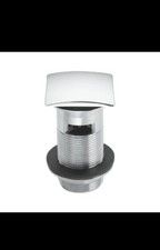 McAlpineCW60SQ-CB Chrome Brass Square Clicker Basin Waste Slotted 1¼ RRP £35!!!!