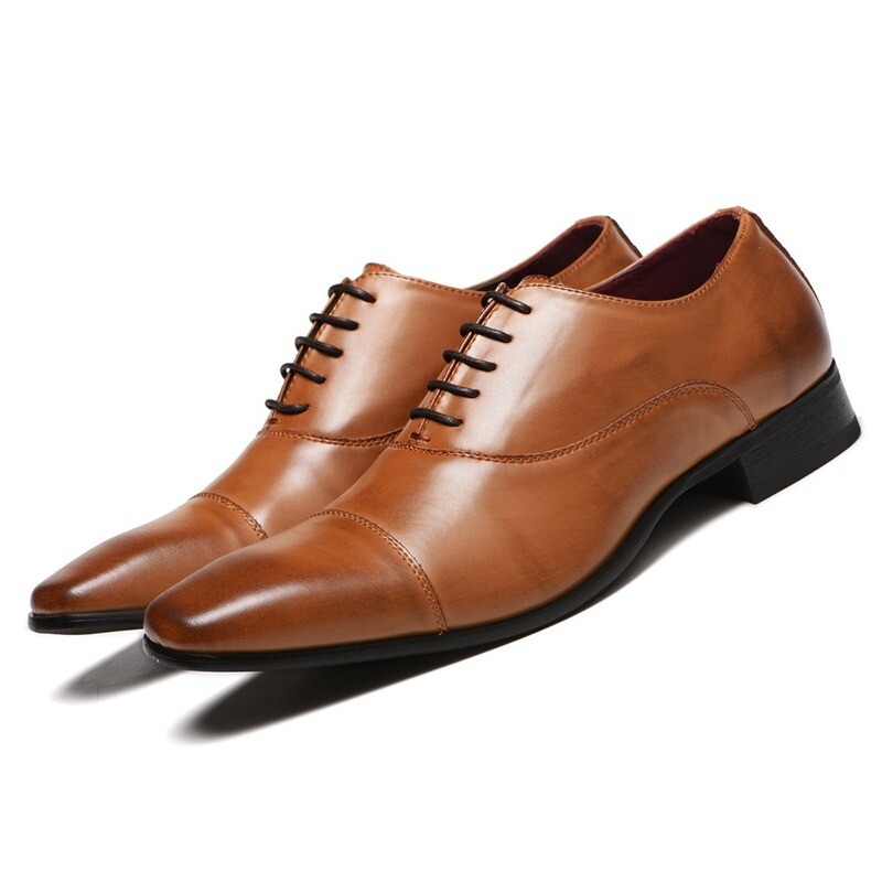 PU Leather Men Business Dress Loafers 