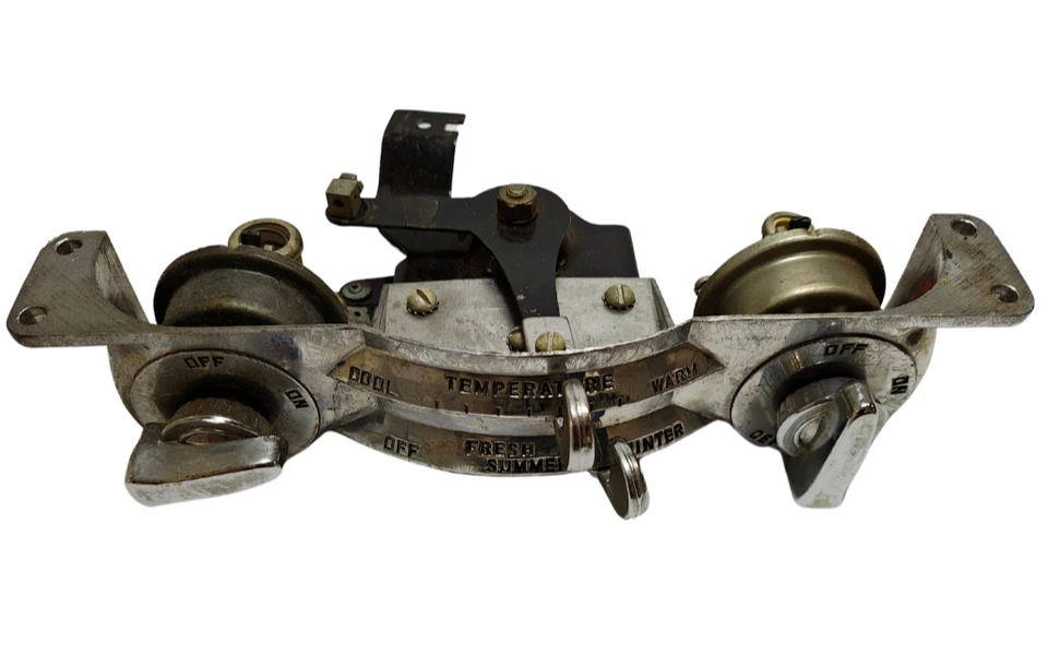 1953-54 Plymouth Instrument Panel Heater & Defrost Control Assembly 1479891 NOS. - Image 2 of 4