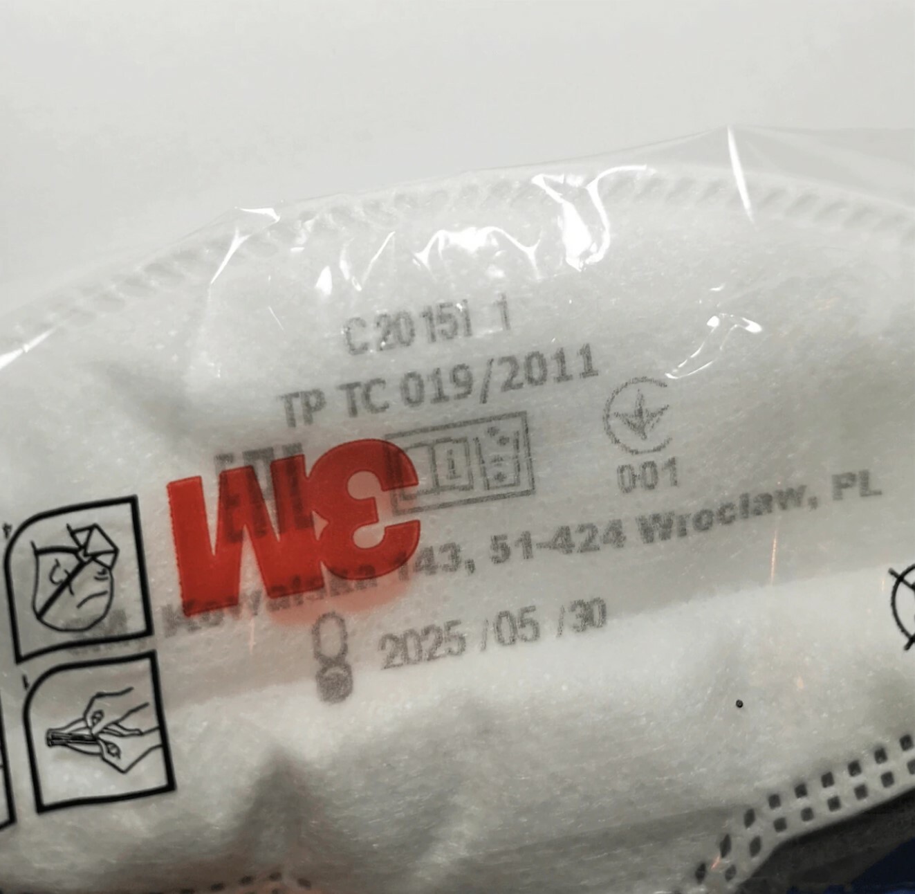 3M Aura 9330+ FFP3 Respirator N99 Medical Face Mask NR D Unvalved