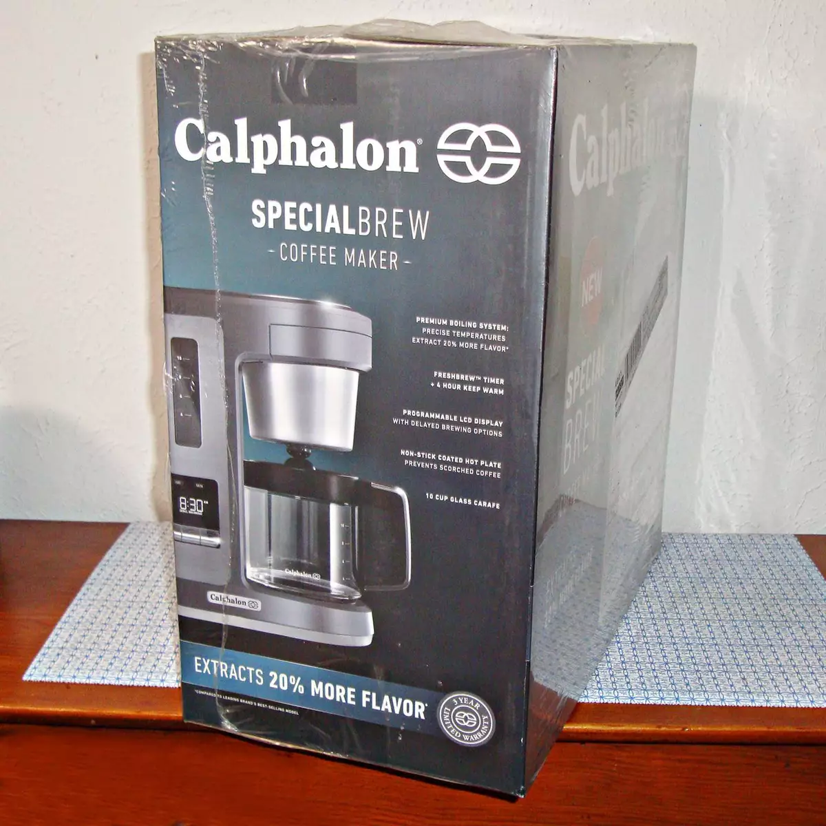 NEW】CALPHALON SPECIAL BREW 10 CUP COFFEE MAKER, DARK STAINLESS STEEL  (BVCLDCG1) 48894067891